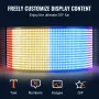 Programmable LED Sign, P6 Full Color LED Scrolling Panel, DIY Custom Text Animation Pattern Display Board, Bluetooth APP Control