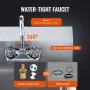 Commercial Hand Sink with Faucet, Stainless Steel Sink for Washing, Small Hand Washing Sink, Wall Mount Hand Basin, Utility Sink