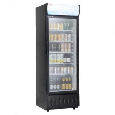 Commercial Merchandiser Refrigerator Cooler 12.2 Cu.Ft/345L with 5 Shelves