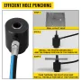 6 Die 10 Ton Hydraulic Knockout Punch 1.3 cm to 5.1 cm Hand Tool Cutter Driver Kit, Holesaw Set Cutter Tool Saw Electrical Condu
