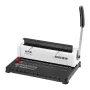 Coil Spiral Binding Machine, Manual Book Maker 34-Holes Binding 120 Sheets, Punch Binder Adjustable 4.76 mm - 14.29 mm Coil Bind
