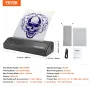 Tattoo Transfer Stencil Printer, Wireless Bluetooth Tattoo Stencil Printer Machine with 10Pcs Transfer Paper and Cloth Bag, Port