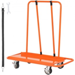 Drywall Cart, 3000 LBS Panel Dolly Cart with 45.28" x 21.8" Deck and 5" Swivel Wheels, Heavy-Duty Drywall Sheet Cart, Handling