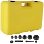 6 Die 10 Ton Hydraulic Knockout Punch 1.3 cm to 5.1 cm Hand Tool Cutter Driver Kit, Holesaw Set Cutter Tool Saw Electrical Condu