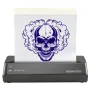 Tattoo Transfer Stencil Printer, Wireless Bluetooth Tattoo Stencil Printer Machine with 10Pcs Transfer Paper and Cloth Bag, Port