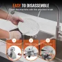 Meat Slicer, 340W Electric Deli Food Slicer with 25.4 cm SUS420 Stainless Steel Blade and Built-in Sharpening Stone, 0-0.6 inch 