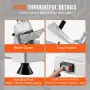 Kødskiver, 340W Electric Deli Food Slicer med 10 "SUS420