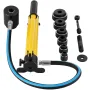 6 Die 10 Ton Hydraulic Knockout Punch 1.3 cm to 5.1 cm Hand Tool Cutter Driver Kit, Holesaw Set Cutter Tool Saw Electrical Condu