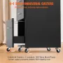 File Cabinet, 3-Drawer Wood Filing Cabinet, Locking Office Cabinet for Letter/A4 Size, File Cabinet with 5 Wheels for Home Offic