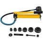 6 Die 10 Ton Hydraulic Knockout Punch 1.3 cm to 5.1 cm Hand Tool Cutter Driver Kit, Holesaw Set Cutter Tool Saw Electrical Condu