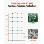 Electric Fence Netting, 0.88 x 49.98 m, PE Net Fencing with Posts & Double-Spiked Stakes, Utility Portable Mesh for Goats, Sheep