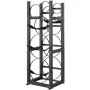 Refrigerant Tank Rack, with 2 x 30lbs and Other 3 Small Bottle Tanks, Cylinder Tank Rack 12.79x12.99x47.12 in, Refrigerant