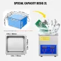 2L Ultrasonic Cleaner Rustfrit stål Ultrasonic Cleaner Digital