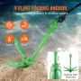 Kajak Anchor Kit, 3,5 lb padlebræt Anchor Kit med 26,2 ft/8 m