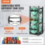 Refrigerant Tank Rack, with 3 x 30lbs Bottle Tanks, Cylinder Tank Rack 12.79x12.99x33.07 in, Refrigerant Cylinder Rack Gas Cylin