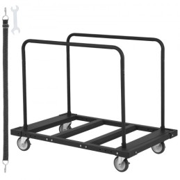 Dripssvogn, 1800 lbs panel Dolly Cart med 45,28 "X 29,13" dæk og 5 "drejelige hjul, kraftig gipsvægskurv, håndtering