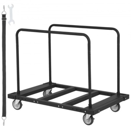 Drywall Cart, 1800 LBS Panel Dolly Cart with 45.28" x 29.13" Deck and 5" Swivel Wheels, Heavy-Duty Drywall Sheet Cart, Handling