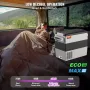 Car Refrigerator, 12 Volt Car Refrigerator Fridge, 52 L Dual Zone Portable Freezer, -4℉-50℉ Adjustable Range, 12/24V DC and 100-