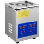 2L Ultrasonic Cleaner Machine Stainless Steel Ultrasonic Cleaning Machine Digital Heater Timer Jewelry Cleaning for Commercial P