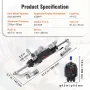 Hydraulic Outboard Steering Kit, 300HP, Marine Boat Hydraulic Steering System, with Helm Pump Two-Way Lock Cylinder and 26 Feet