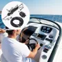 Hydraulic Outboard Steering Kit, 300HP, Marine Boat Hydraulic Steering System, with Helm Pump Two-Way Lock Cylinder and 26 Feet