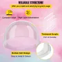 20.5" Diameter Candy Floss Cover for Candy Floss Maker Machine 52cm Dome Shield Cover of Commercial Candyfloss Machine Dome Cove