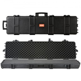 Rifle Case, Rifle Hard Case with 3 Layers Fully-protective Foams, 50 inch lockable Hard Gun Case with Wheels, IP67 Waterproof &