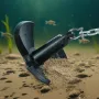 River Anchor, 30 LBS Boat Anchor Cast Iron Black Vinyl-Coated, Marine Grade Mushroom Anchor for Boats Up To 30 ft, Impressive Ho