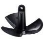 River Anchor, 30 Lbs Boat Anchor Cast Iron Black Vinyl-Coated