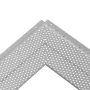Gutter Guard, 127 mm Width, Aluminum Leaf Filter DIY Gutter Cover, 52 PCS 63.4 m Total Length, 4 mm Hole Diameter & 0.5 mm Thick