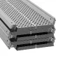 Gutter Guard, 127 mm Width, Aluminum Leaf Filter DIY Gutter Cover, 52 PCS 63.4 m Total Length, 4 mm Hole Diameter & 0.5 mm Thick