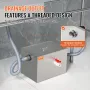 Kommerciel fedtfælde, 8 lbs fedtinterceptor