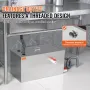 Commercial Grease Trap, 11.3 kg Grease Interceptor, Top Inlet Interceptor, Under Sink Stainless Steel Grease Trap, 6.4 GPM Waste