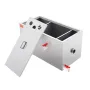 Commercial Grease Trap, 11.3 kg Grease Interceptor, Top Inlet Interceptor, Under Sink Stainless Steel Grease Trap, 6.4 GPM Waste