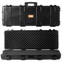 Rifle Case, Rifle Hard Case with 3 Layers Fully-protective Foams, 42 inch lockable Hard Gun Case with Wheels, IP67 Waterproof &