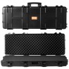 Rifle Case, Rifle Hard Case with 3 Layers Fully-protective Foams, 42 inch lockable Hard Gun Case with Wheels, IP67 Waterproof &