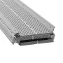 Gutter Guard, 5 inch Width, Aluminum Leaf Filter DIY Gutter Cover, 26 PCS 104 ft Total Length, 0.157'' Hole Diameter & 0.02'' Th