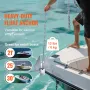Fluke Style Anchor Kit, 13 LBS Hot-Dipped Galvanized Steel Fluke Anchor with 7.9' Chain, 101' Rope and Two 0.4" Shackles, Marine