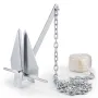 Fluke-stil Anchor Kit, 13 lbs varmdyppet galvaniseret stålfluke