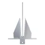 Fluke Style Anchor Kit, 13 LBS Hot-Dipped Galvanized Steel Fluke Anchor with 7.9' Chain, 101' Rope and Two 0.4" Shackles, Marine