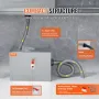 Commercial Grease Trap, 3.6 kg Grease Interceptor, Top Inlet Interceptor, Under Sink Stainless Steel Grease Trap, 2.8 GPM Waste 