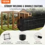 Hardware Cloth, 24'' x 50' Galvanized Wire Mesh Roll, 16 Gauge Chicken Wire Fence Roll, Vinyl Coating Metal Wire Mesh for Chicke