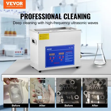 Ultrasonic Cleaner Machine, 6L rustfrit stål