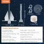 Fluke-stil Anchor Kit, 8,5 lbs varmdyppet galvaniseret