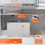 Commercial Grease Trap, 40 LBS Grease Interceptor, Top Inlet Interceptor, Under Sink Stainless Steel Grease Trap, 10 GPM Waste W