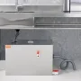 Commercial Grease Trap, 40 LBS Grease Interceptor, Top Inlet Interceptor, Under Sink Stainless Steel Grease Trap, 10 GPM Waste W