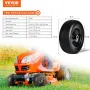 Lawn Mower Tires with Rim, 11x4-5" Tubeless Tractor Tires, 2-Pack Tire and Wheel Assemby, Flat-free PU Tire, 3.4" Centered Hub, 
