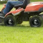 Lawn Mower Tires with Rim, 11x4-5" Tubeless Tractor Tires, 2-Pack Tire and Wheel Assemby, Flat-free PU Tire, 3.4" Centered Hub, 