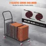 Foldestol Dolly, Iron Commercial Cart med 12 stole kapacitet