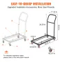Foldestol Dolly, Iron Commercial Cart med 12 stole kapacitet
